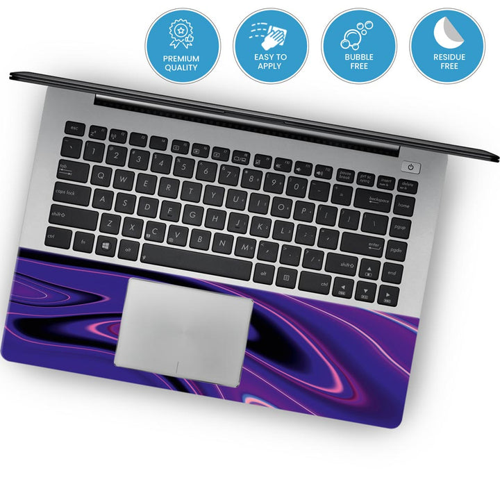 Dark Blue Liquid Marble - Laptop Skins