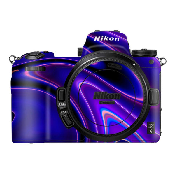 Dark Blue Liquid Marble - Nikon Camera Skins