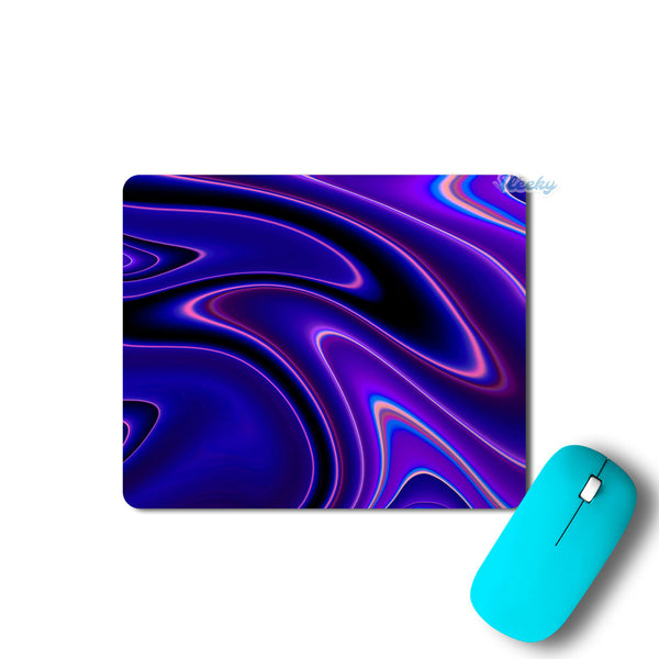 Dark Blue Liquid Marble - Mousepad
