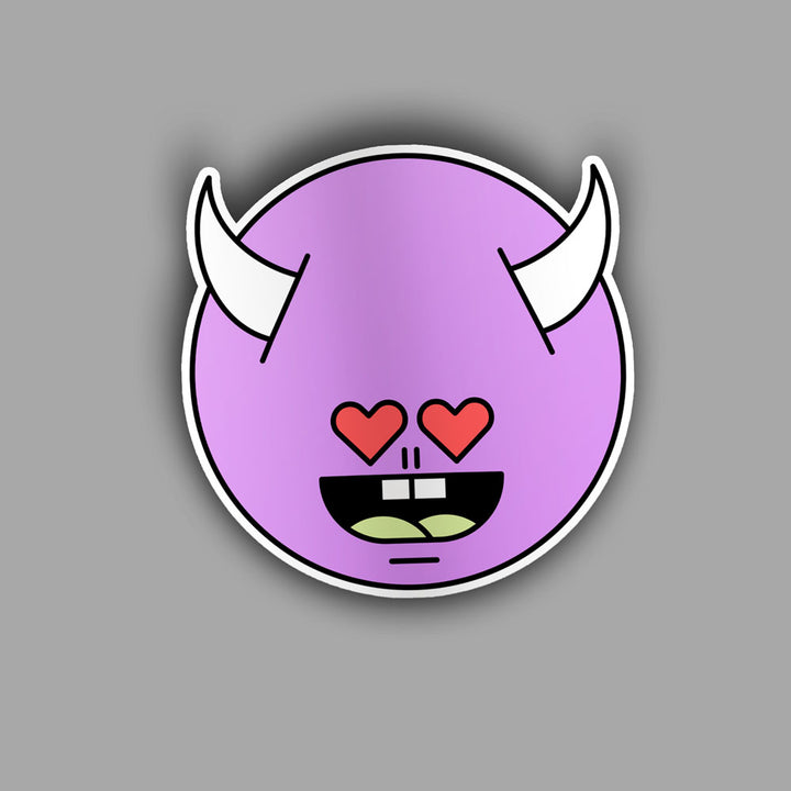 Devil Love Emoji - Sticker