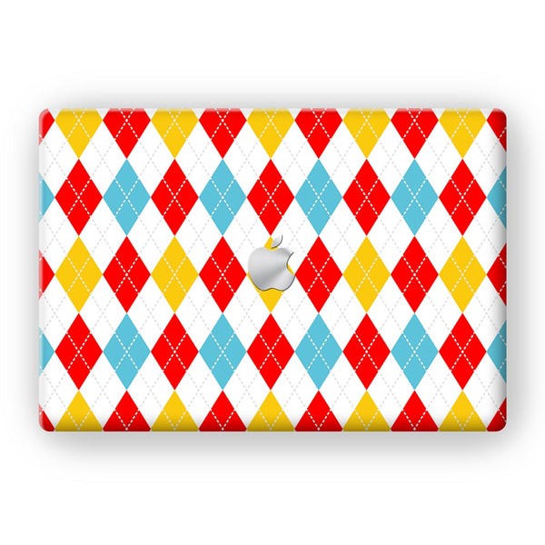 Diamonds fabric Pattern - MacBook Skins