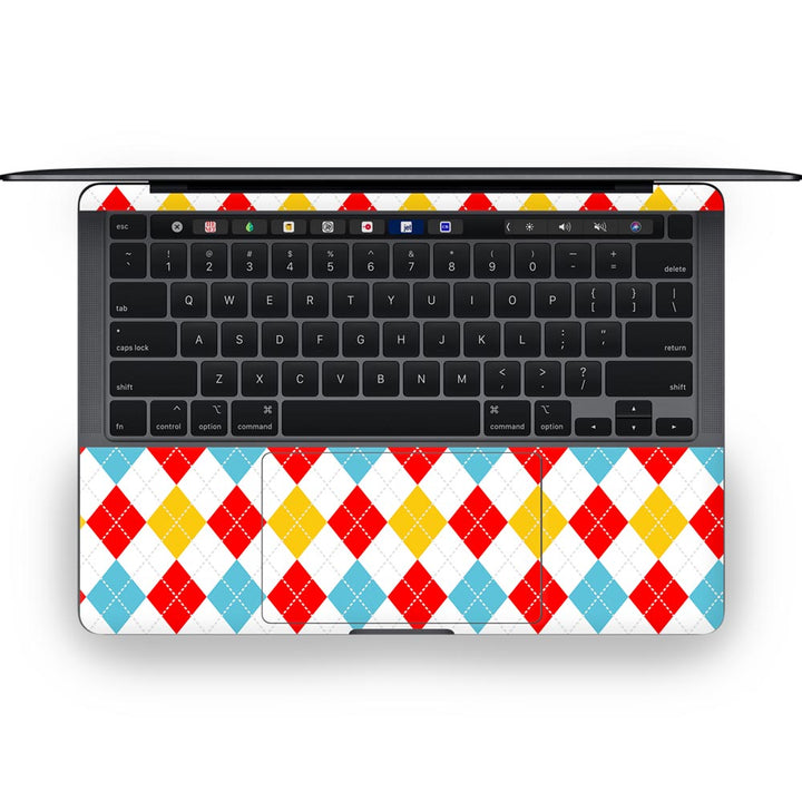 Diamonds fabric Pattern - MacBook Skins