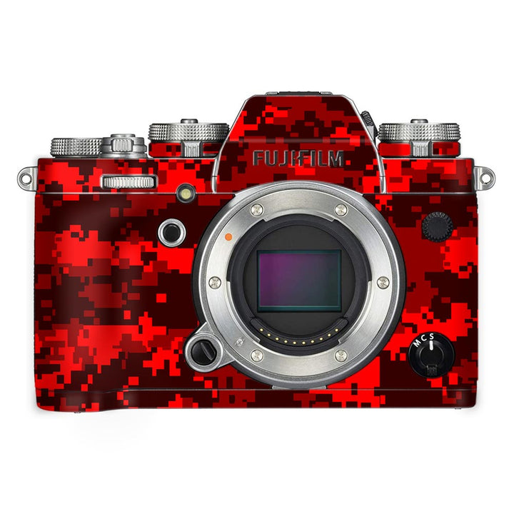 Digi Red Camo - FujiFilm Camera Skin