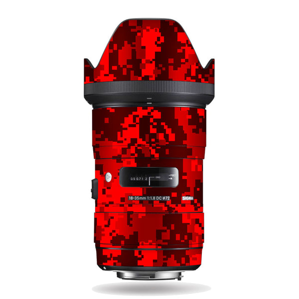 Digi Red camo - Sigma Lens Skin