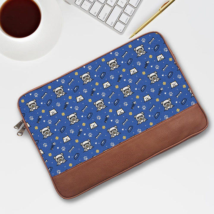 Dog And Cat Pattern By The Doodleist - Laptop Sleeves