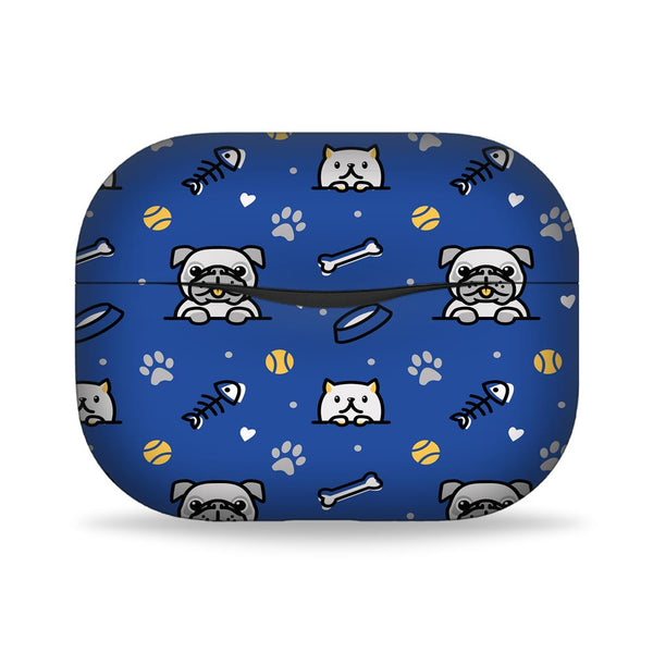 Dog And Cat Pattern By The Doodleist - Noise Buds Solo Skin