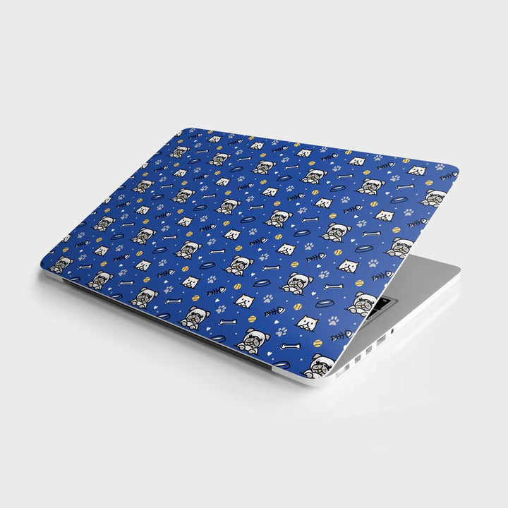 Dog And Cat Pattern By The Doodleist - Laptop Skins