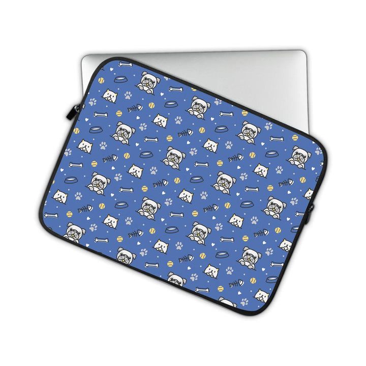 Dog And Cat Pattern By the Doodleist  - Laptop Sleeve