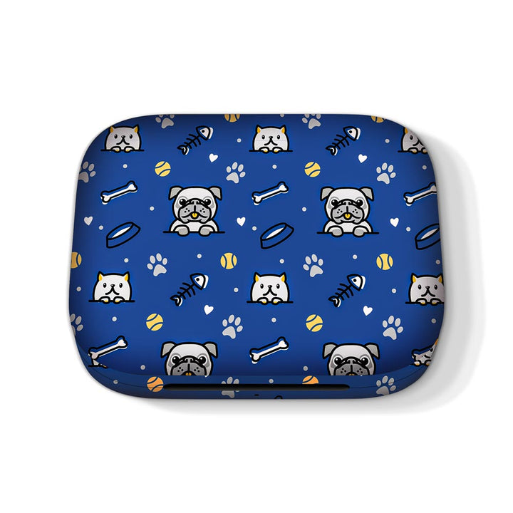 Dog And Cat Pattern By The Doodleist - Oneplus Buds Pro Skin