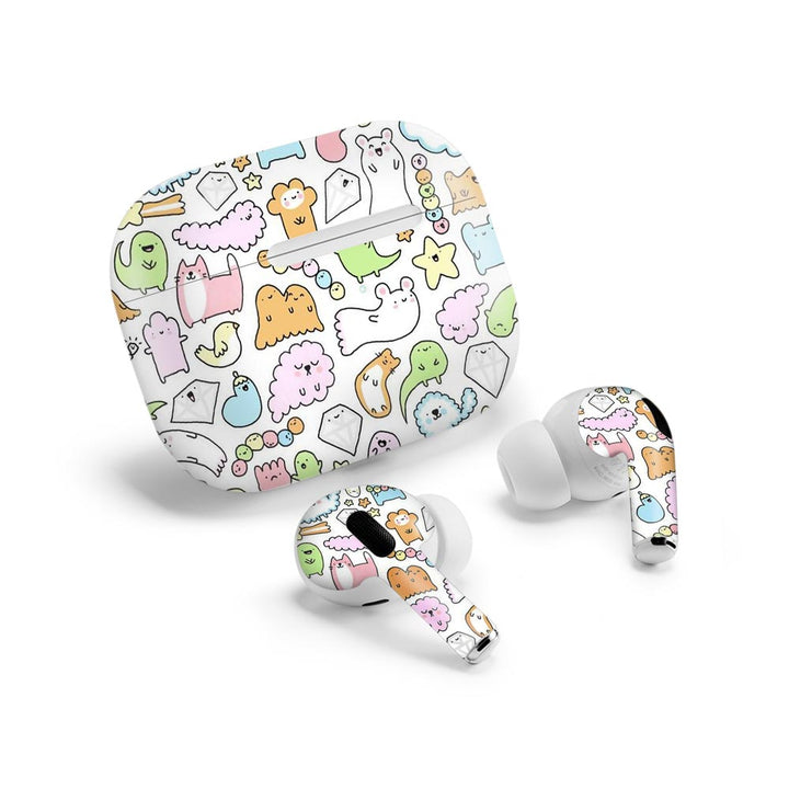 Doodle 04 airpods pro skin by sleeky india