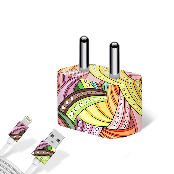 Dotted Mandala Pattern - Apple charger 5W Skin