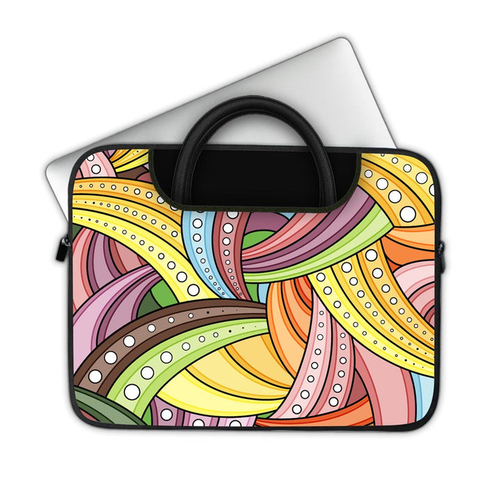 Dotted Mandala Pattern - Pockets Laptop Sleeve