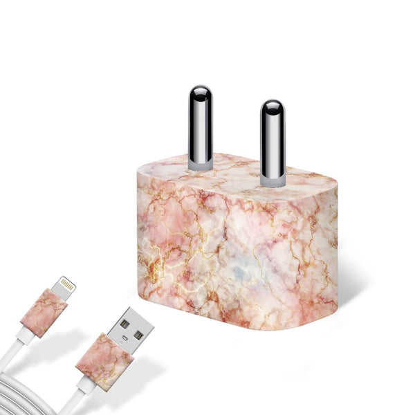 Dusty Pink Marble - Apple charger 5W Skin