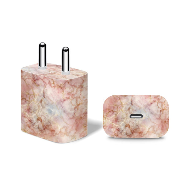 Dusty Pink Marble - Apple 20W Charger Skin