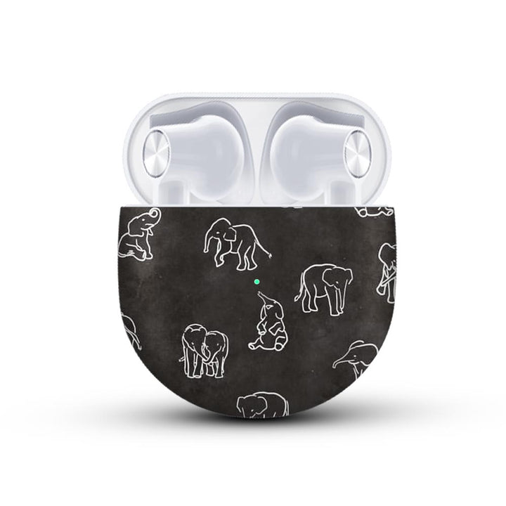 Elephant Doodle - OnePlus Buds Skins by Sleeky India