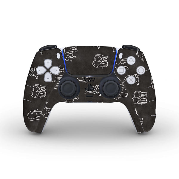 Elephant Doodle - Skins for PS5 controller by Sleeky India