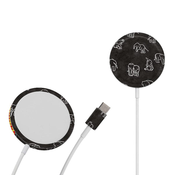 Elephant Doodle - Apple Magsafe Skin by Sleeky India