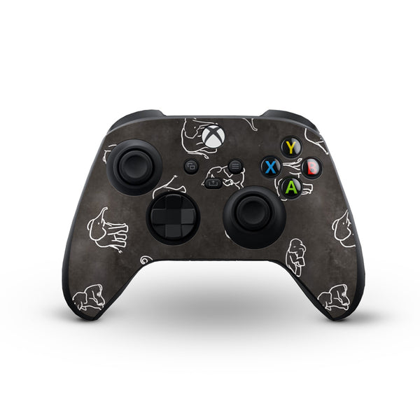 Elephant Doodle - Skins for X-Box Series Controller by Sleeky India