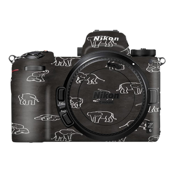 Elephant Doodle - Nikon Camera Skins