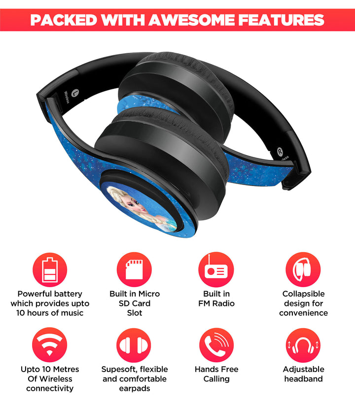 Elsa - Decibel Wireless On Ear Headphones By Sleeky India, Marvel Headphones, Dc headphones, Anime headphones, Customised headphones 