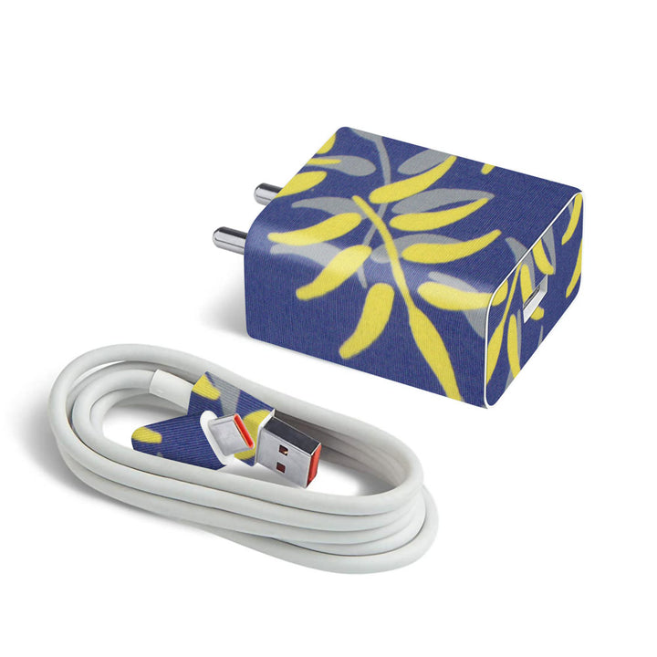 Fabric-Flora - MI 27W & 33W Charger Skin by Sleeky India