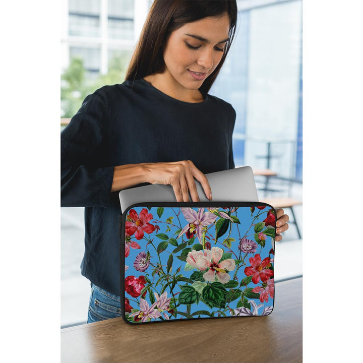 Floral Blue - Laptop Sleeve