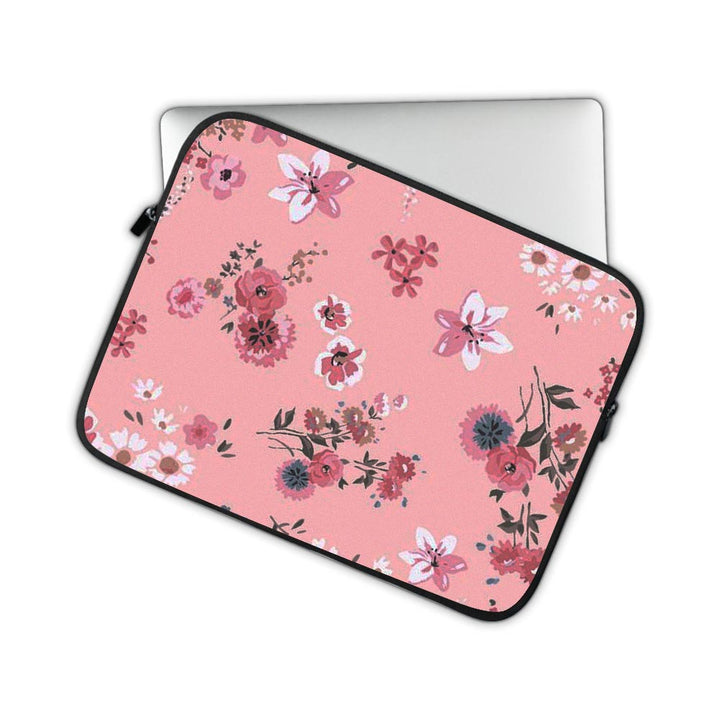 floral pink designs laptop sleeves by sleeky india