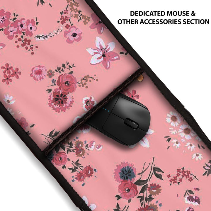 Floral Pink - 2in1 Keyboard & Mouse Sleeves