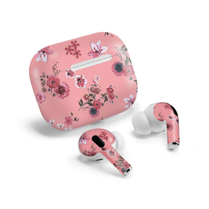 floral pink airpods pro skin by sleeky india