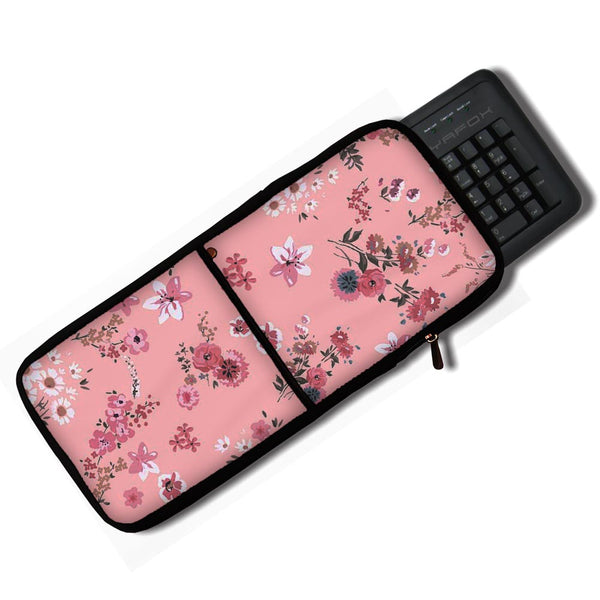 Floral Pink - 2in1 Keyboard & Mouse Sleeves