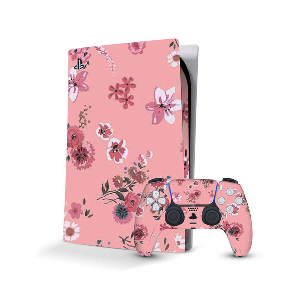 Floral pink - Sony PlayStation 5 Console Skins