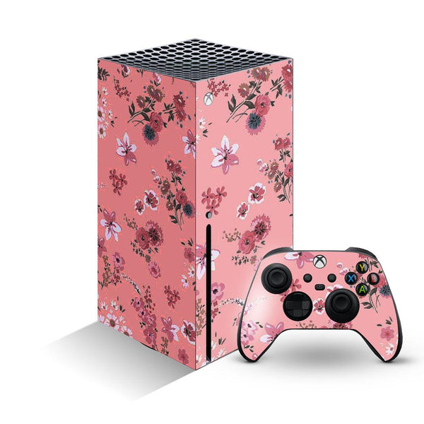 Floral pink - XBox Series X Console Skins