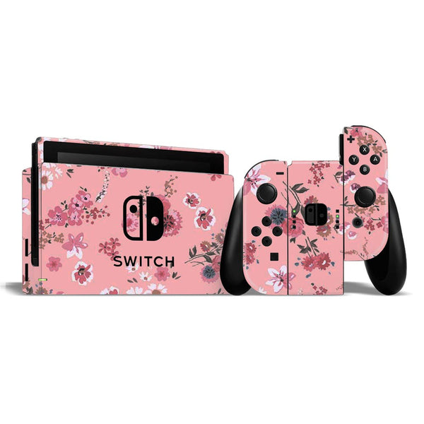Floral Pink - Nintendo Switch Skins