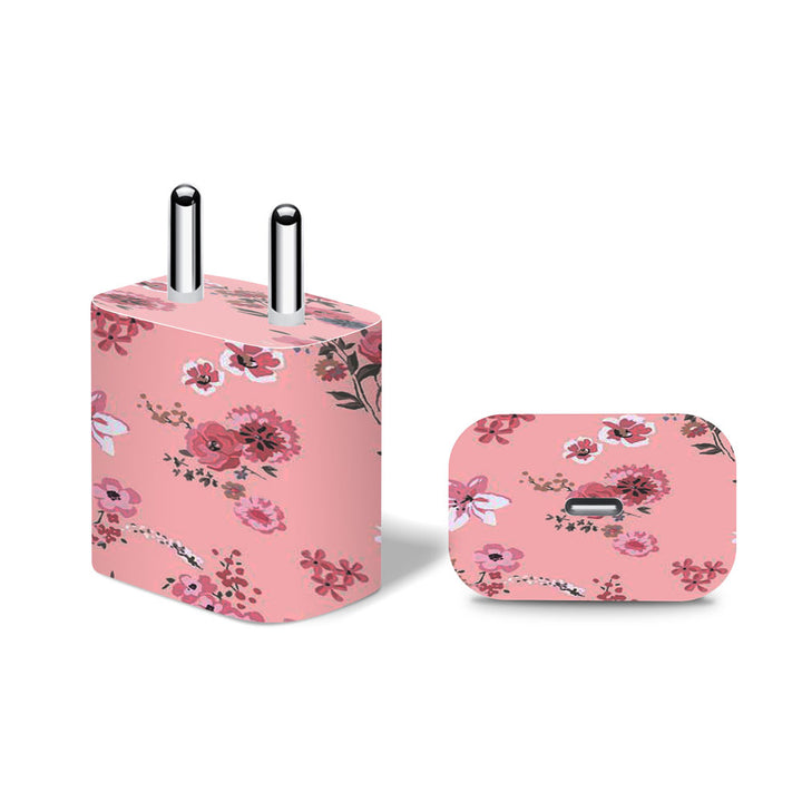 Floral Pink - Apple 20W Charger Skin