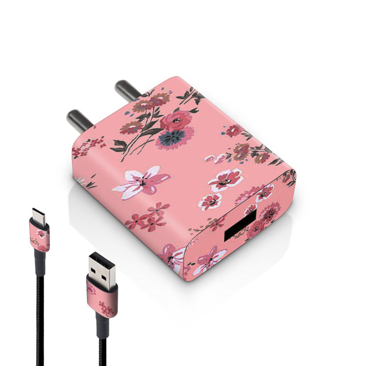 Floral Pink - MI 10W & 18W Charger Skin