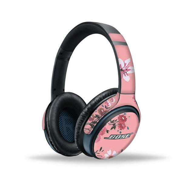 Floral Pink - Bose SoundLink wireless headphones II Skins