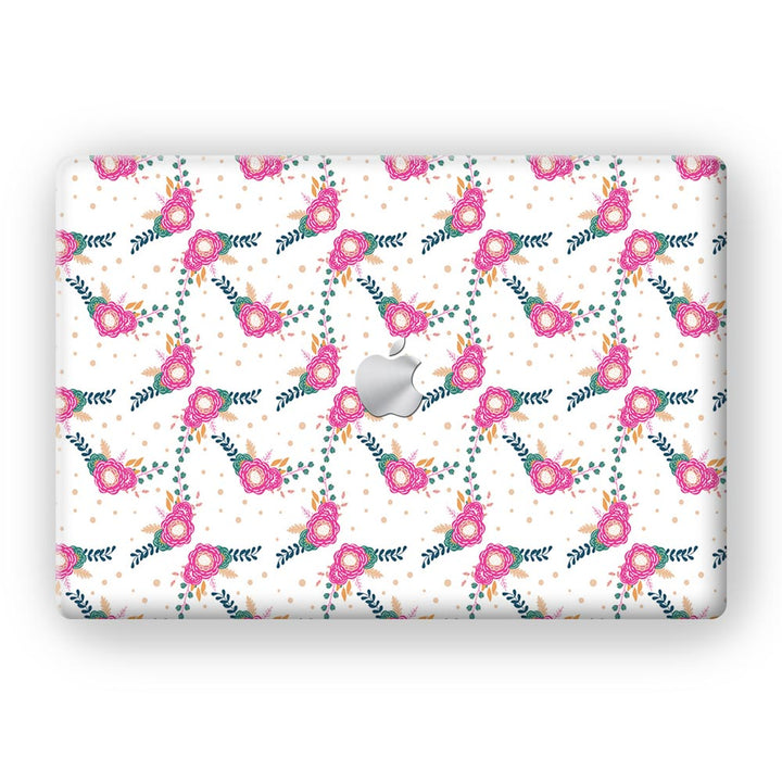 Floral Stitch Pattern - MacBook Skins