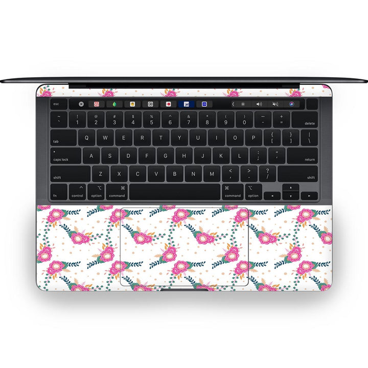 Floral Stitch Pattern - MacBook Skins