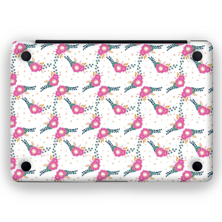 Floral Stitch Pattern - MacBook Skins