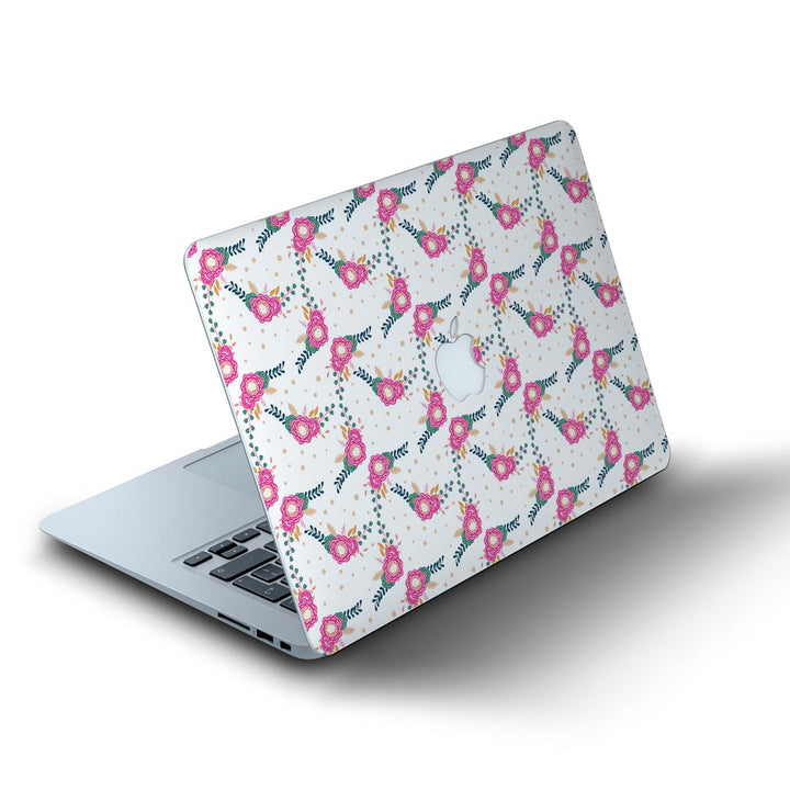 Floral Stitch Pattern - MacBook Skins