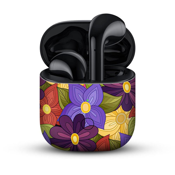 Flower-Garden - skin for realme buds air by sleeky india