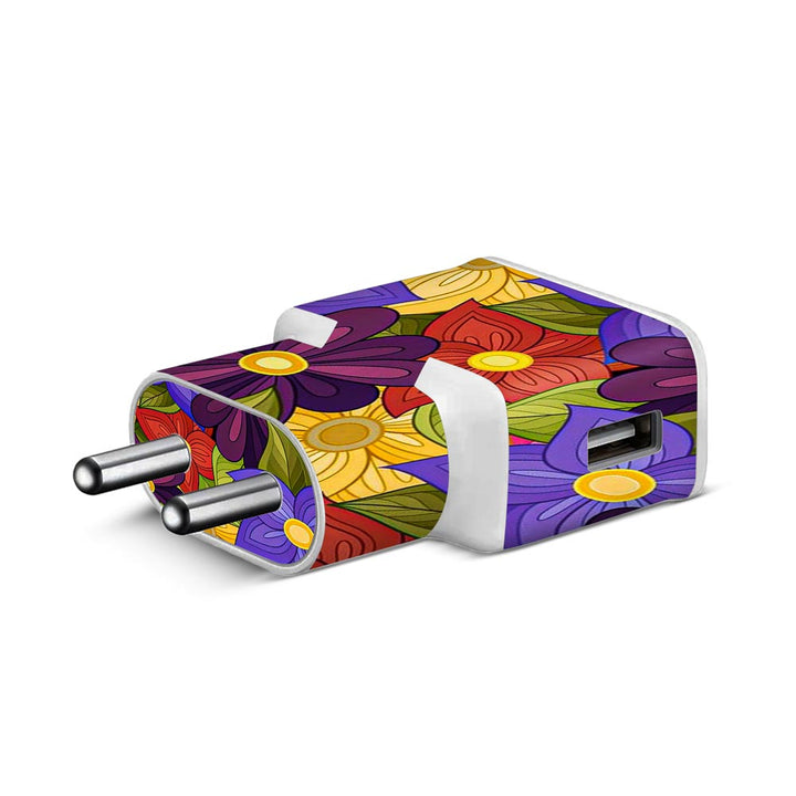 Flower-Garden - Samsung S8 Charger skin by Sleeky India