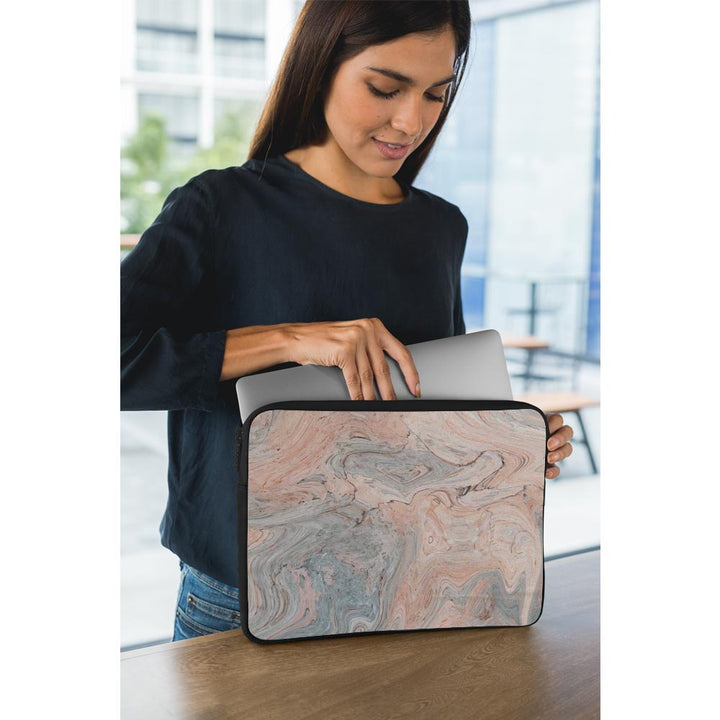 fluid marble designs laptop sleeves by sleeky india