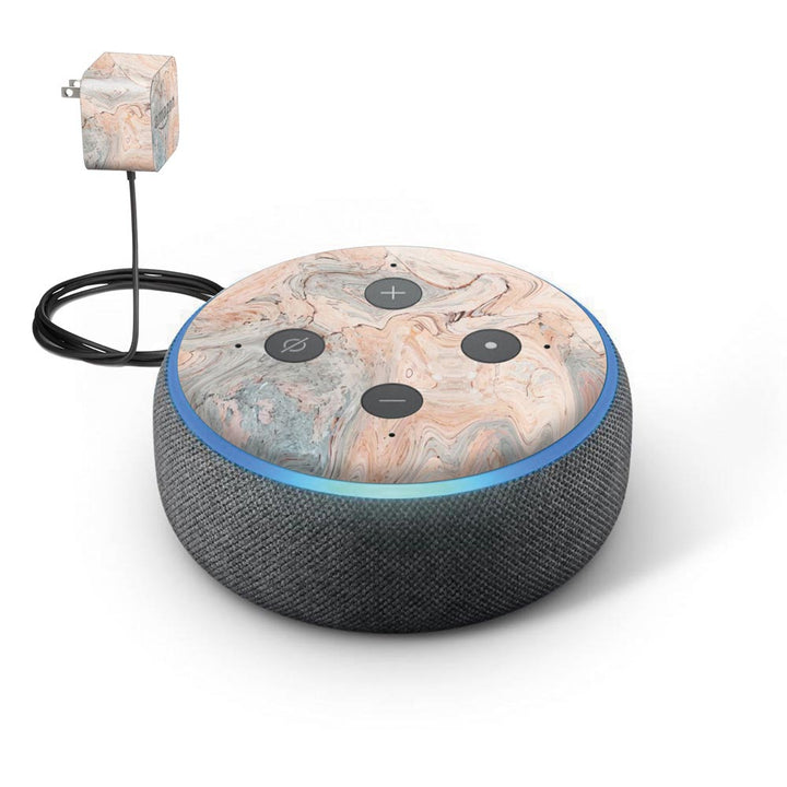 Fluid Marble skin of Amazon Echo Dot (3rd Gen) by sleeky india