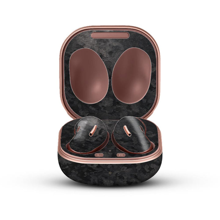 Forged Carbon Fiber -  Galaxy Buds Live Skin By Sleeky India