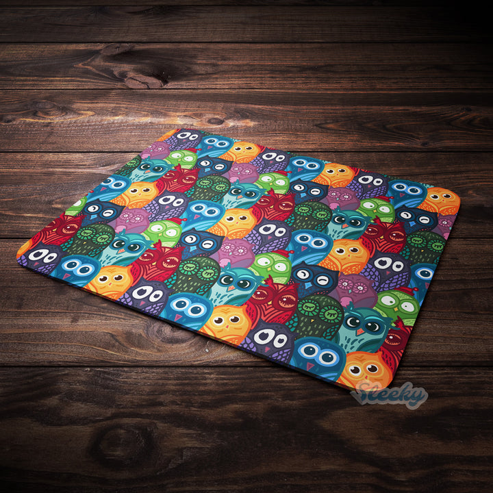 Funny Owl Pattern - Mousepad