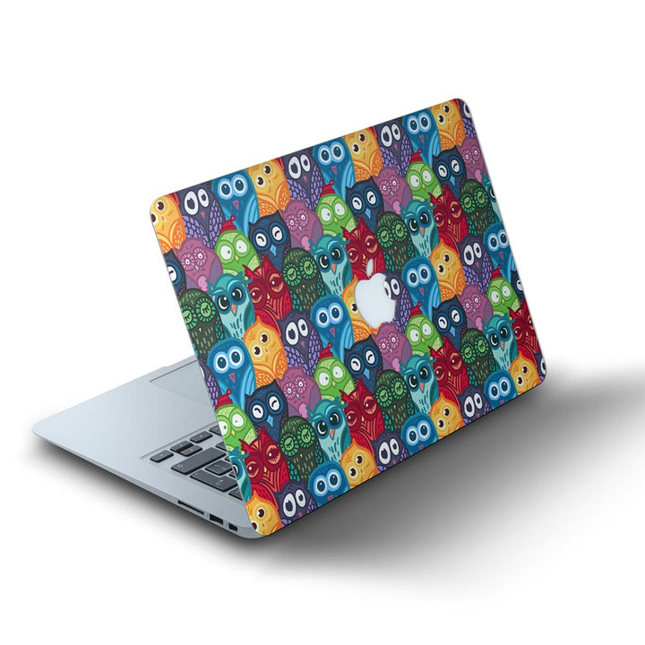 Funny Owl Pattern - MacBook Skins