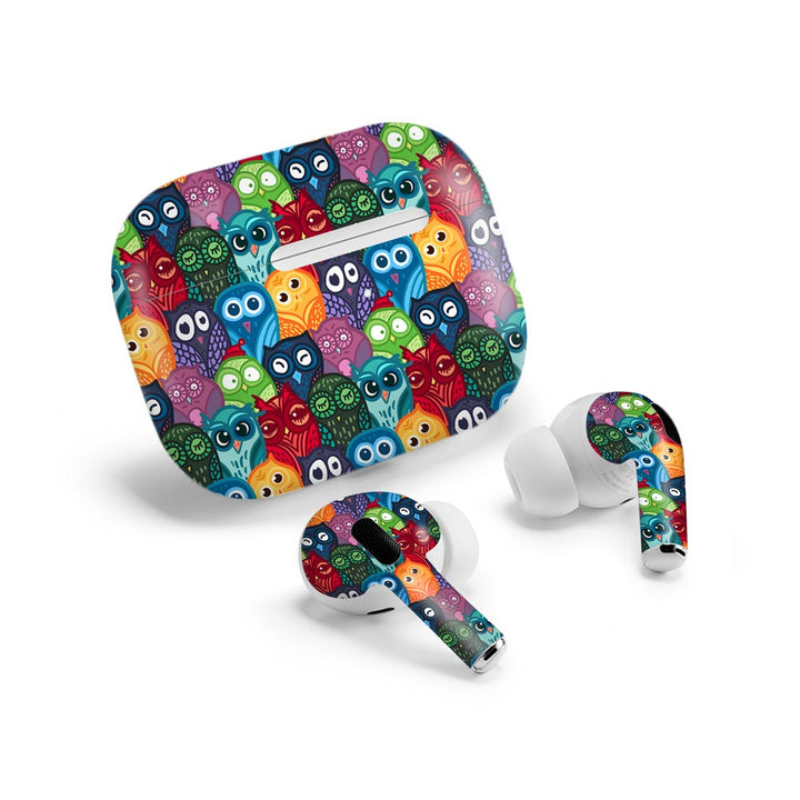 Funny Owl Pattern - Airpods Pro 2 Skin