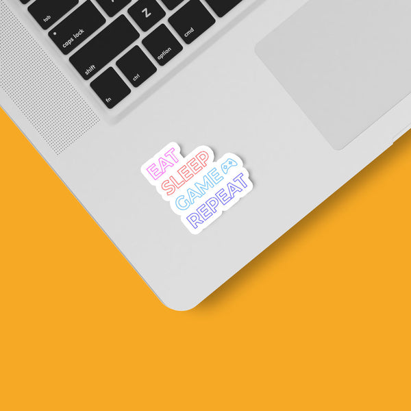 Eat Sleep Game Repeat - Sticker