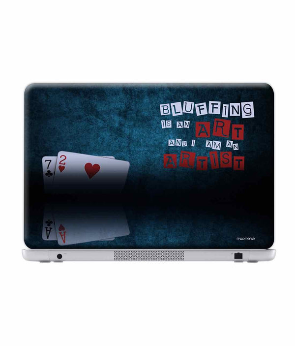 Art of Bluffing - Skins for Generic 12" Laptops (26.9 cm X 21.1 cm) By Sleeky India, Laptop skins, laptop wraps, surface pro skins